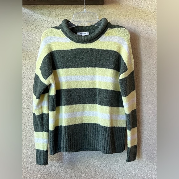 Madewell Striped Fulton Pullover Sweater XXS - Picture 3 of 8